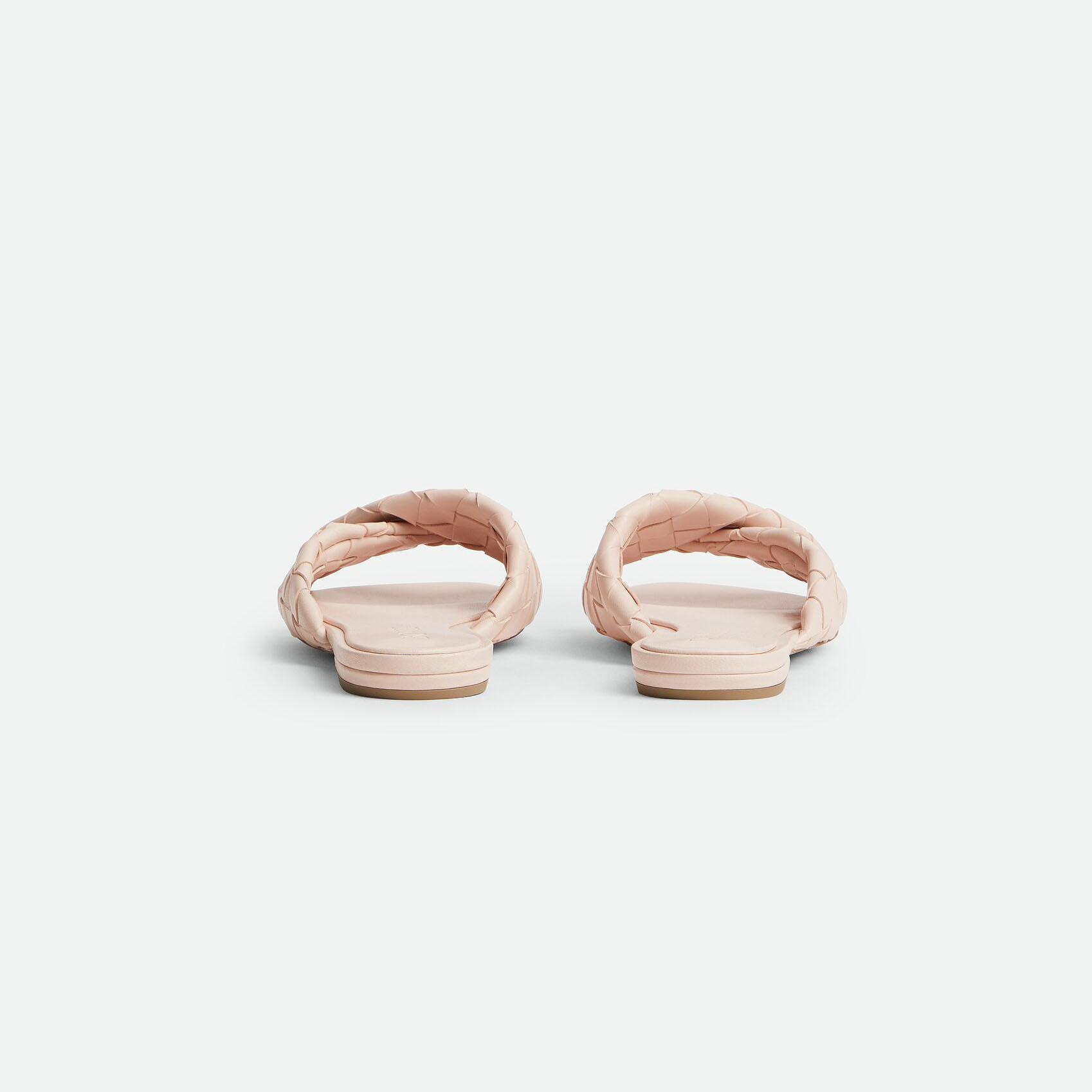 Bottega Veneta Blink Flat Mule In Pink Intrecciato Leather Flat Mule - 图片 3