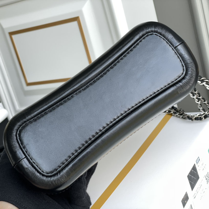 Chanel Bag Black With White Quilted Calfskin Leather Shoulder Bags Crossbody Bags - 图片 5
