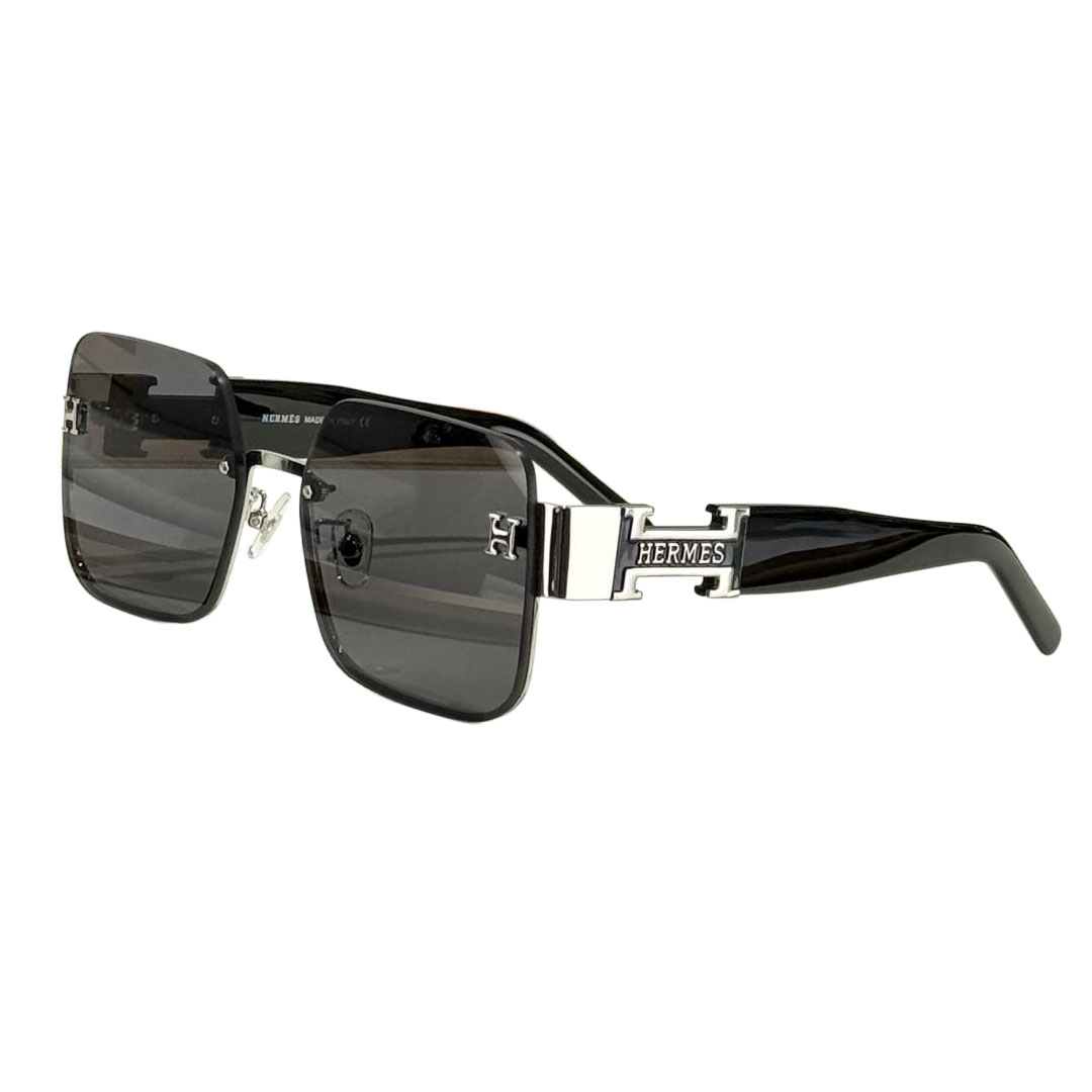 Hermès square frame glasses burgundy/green/teal/black gold/black/leopard brown/purple gold/rosy brown/leopard color Size 53口20-142 - 图片 8