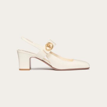 VALENTINO Calf leather strappy heels (6cm high heel)