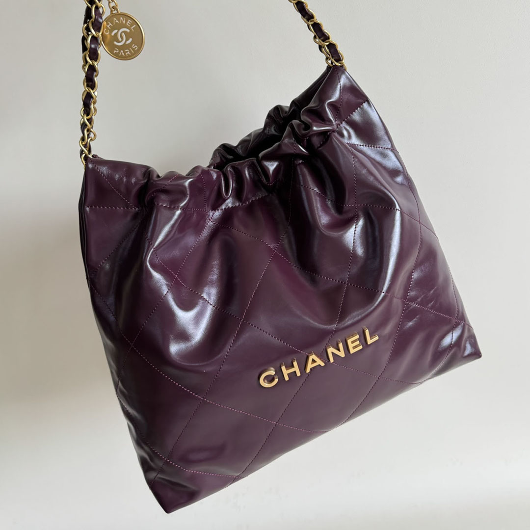 Chanel 22bags Wine Red / Mint green Shoulder Bags - 图片 3
