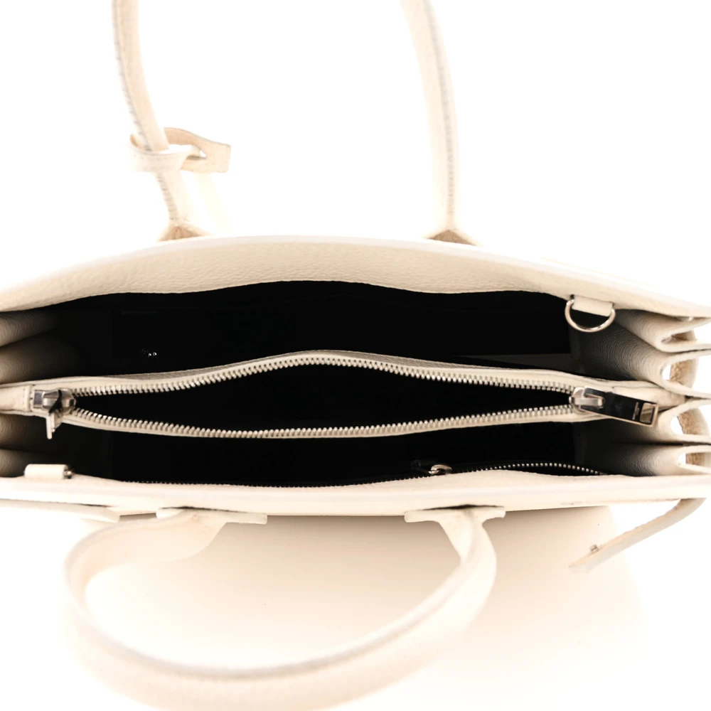 Saint Laurent Small Sac De Jour Dove White Grained Calfskin Leather - 图片 7