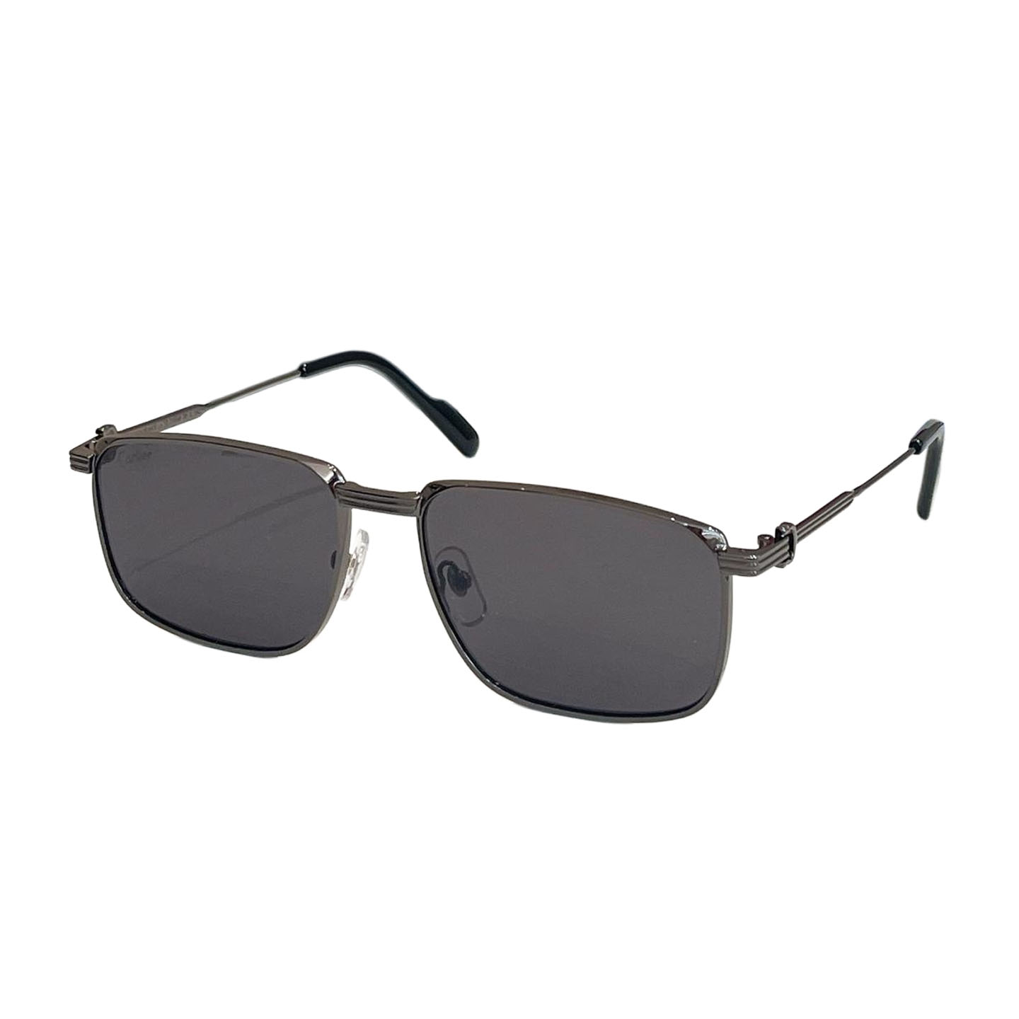 Cartier square frame glasses tawny/black/green/blue/grey/brown gold/indigo gold color Size 58口18-137 - 图片 2