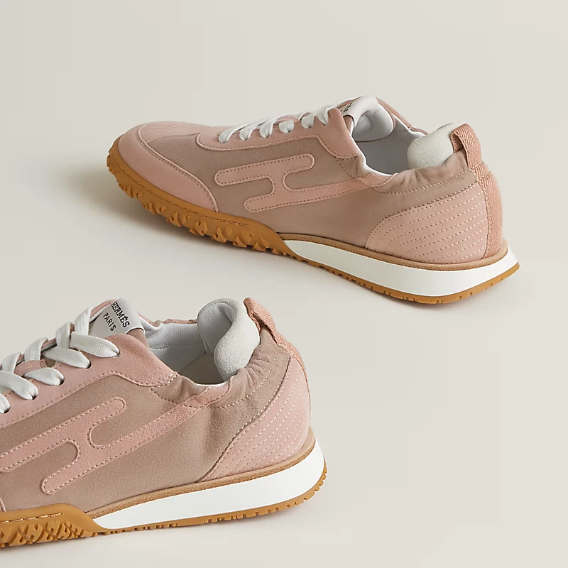 HERMES Jet Sneakers Pink Sports Shoes - 图片 3