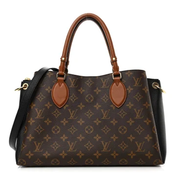 Louis Vuitton Vendome MM Black Monogram Canvas Gold Hardware