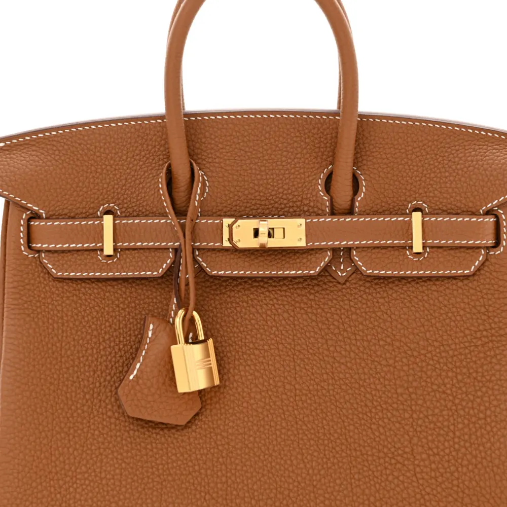 Hermès Birkin 25 Brown Togo Leather Gold Hardware - 图片 9