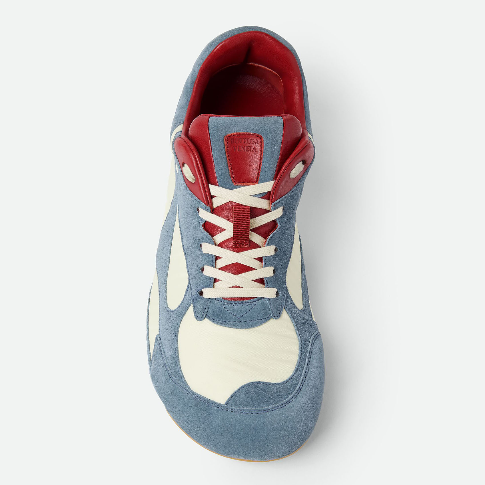 Bottega Veneta Orbit Flash Sneakers In Ice/Sea Salt Suede And Nylon Lace-Up Sneaker With Leather Trims - 图片 5