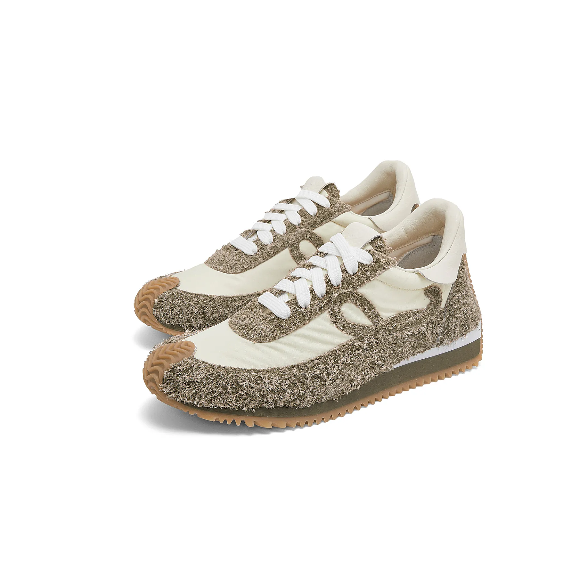 LOEWE Nylon and matte suede smooth sneakers - 图片 3
