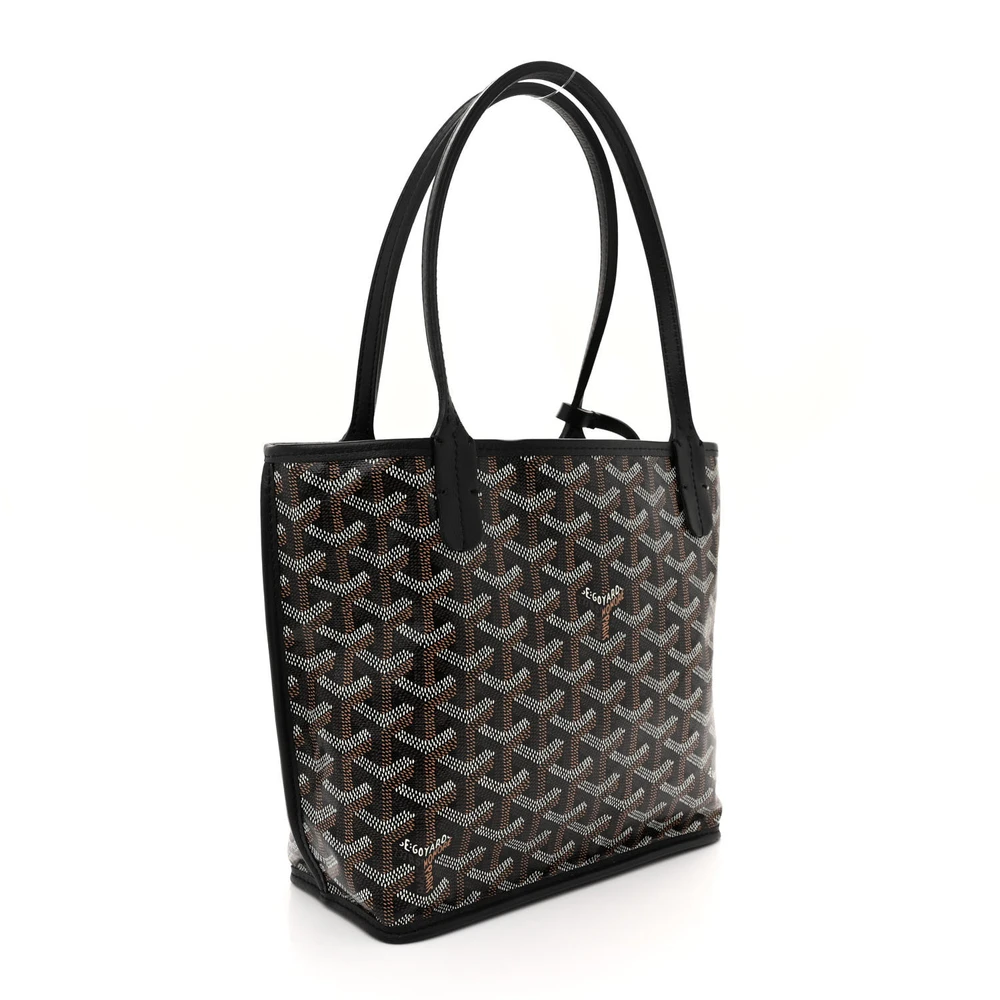 Goyard Mini Reversible Anjou Black Goyardine Canvas - 图片 3