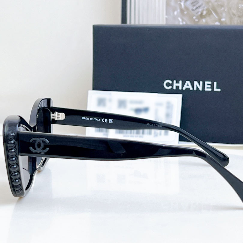 CHANEL glasses all black color size 56口16-140 - 图片 4