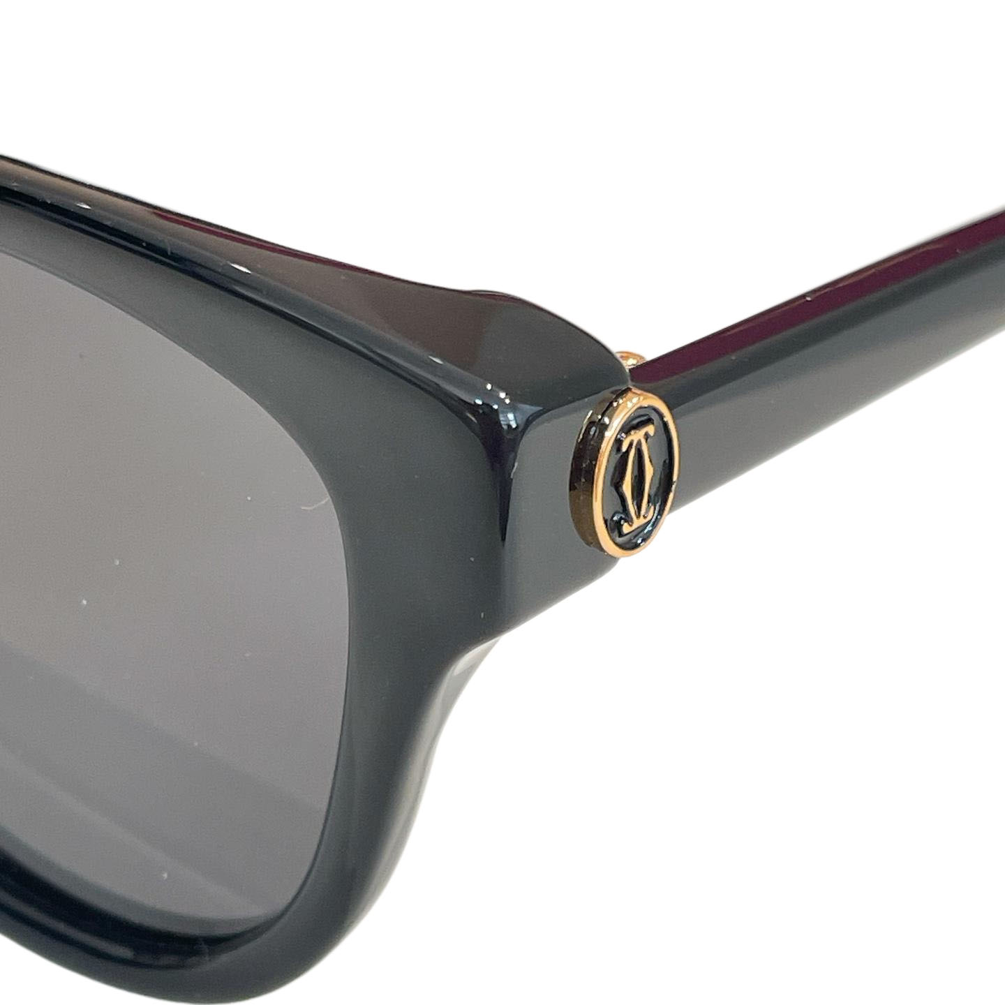 Cartier Boston frame glasses black gold/leopard/blue/black silver/white/leopard brown color Size 55口19-140 - 图片 2