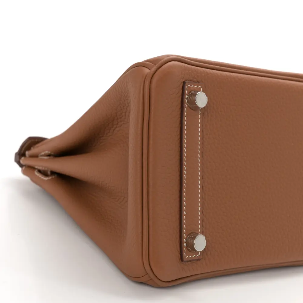 Hermès Birkin 25 Brown Togo Leather Palladium Hardware - 图片 4