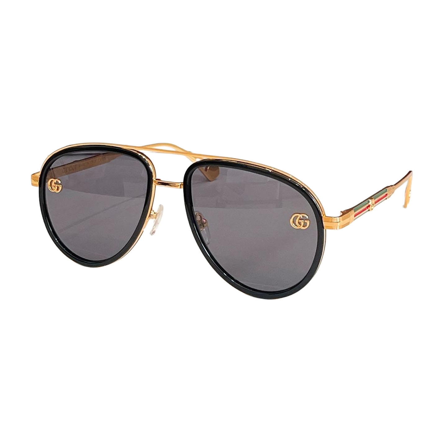 Gucci Aviator glasses eggplant silver/leopard/teal/black silver/black gold/eggplant black color Size 52口18-145 - 图片 6