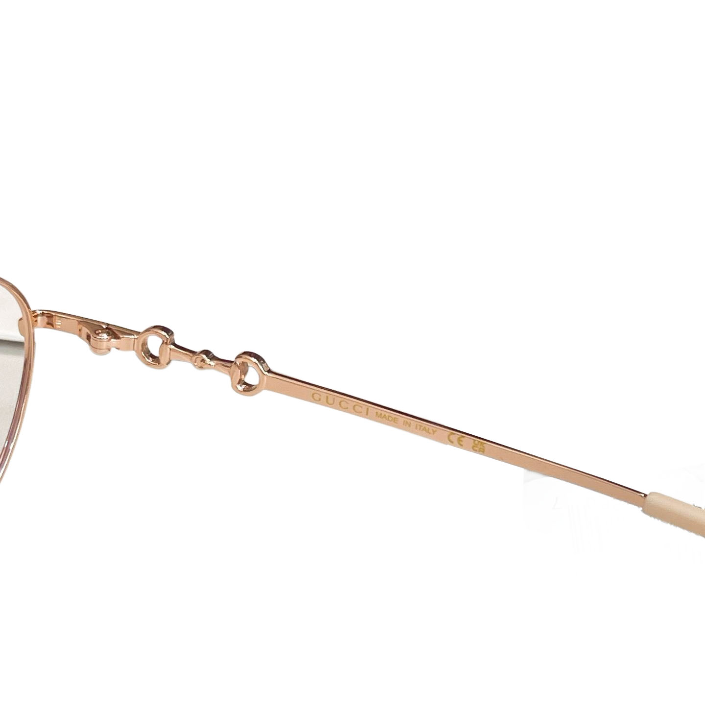 Gucci Round frame glasses rose gold/leopard gold/silver color transparent lens Size 54口18-140 - 图片 4