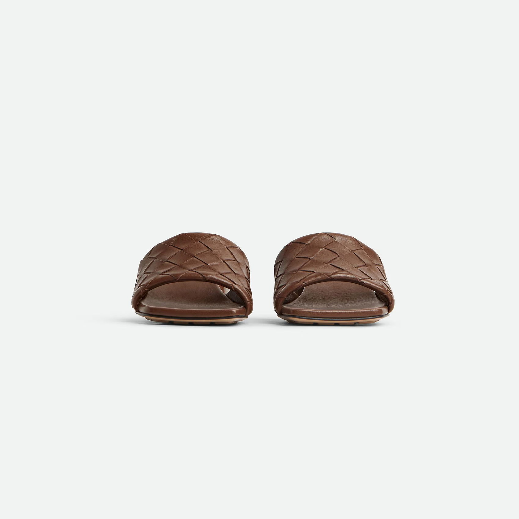 Bottega Veneta Parco Mule In Brown Intrecciato Leather Kitten-Heel Mule Sandal (Heel Height 4.5cm) - 图片 2