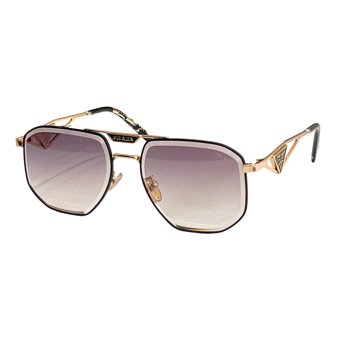 Prada Aviator glasses blue-orange/eggplant/brown/tawny/black color Size 59口18-145 - 图片 2