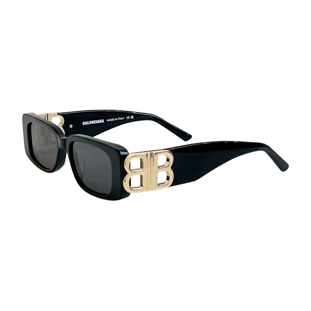 Balenciaga square frame glasses black gold/teal/pale pink/leopard/yellow/white silver/white gold/red gold/red silver/green/blue/purple color Size 51口18-130