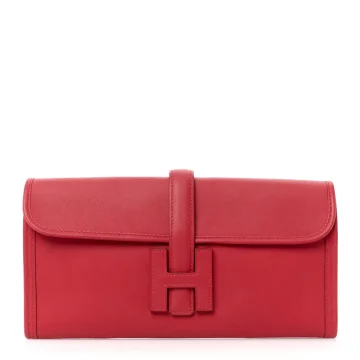 Hermès Jige Elan 29 Clutch Rouge Tomate Swift Leather