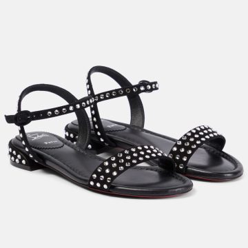 Christian Louboutin Black flat sandals