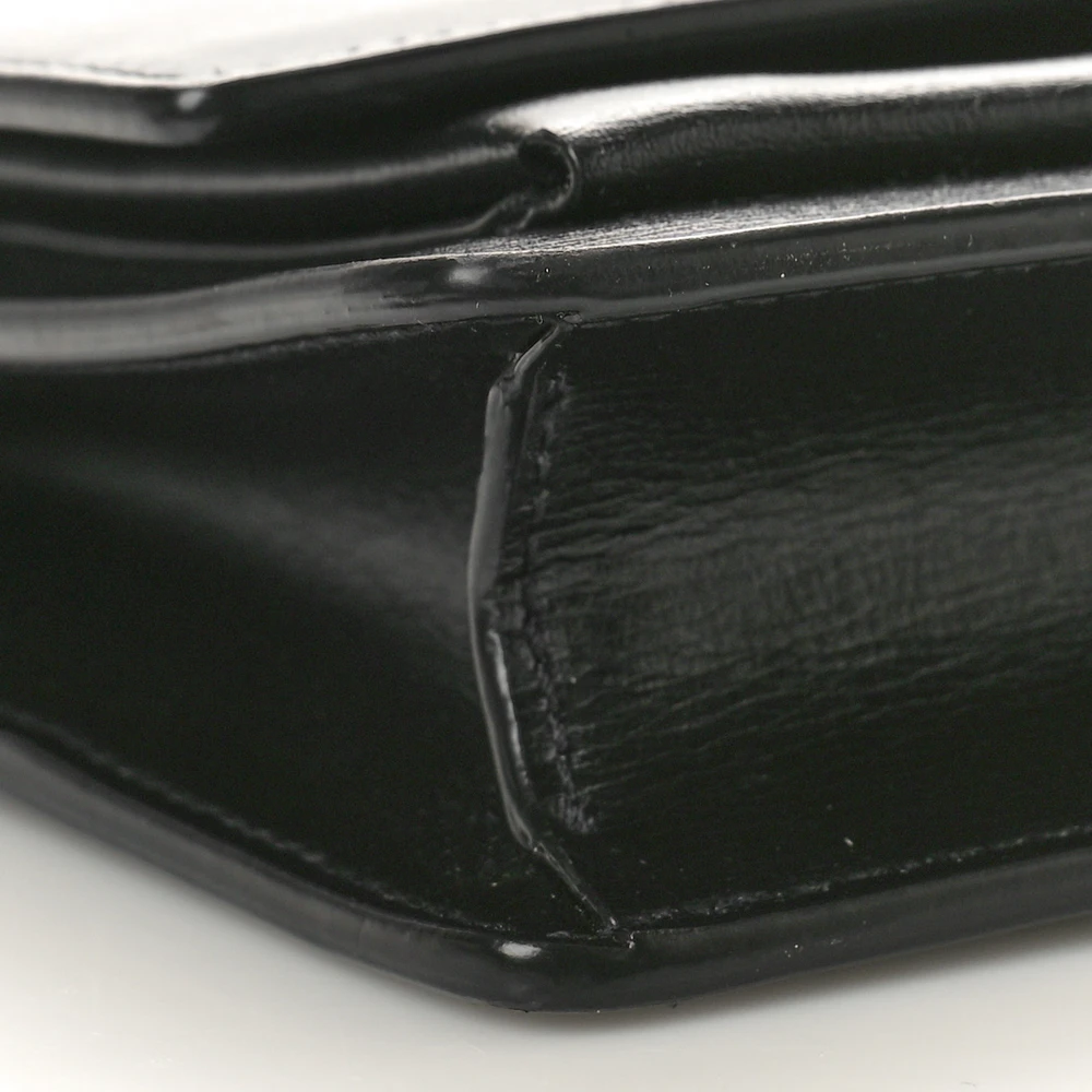 Saint Laurent Small Sunset Chain Wallet Black Monogram Calfskin Leather Black Hardware - 图片 4