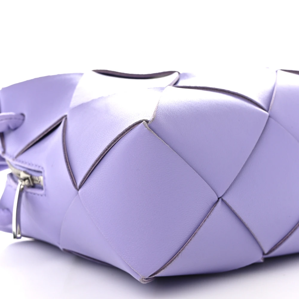 Bottega Veneta Maxi Intrecciato Small Cassette Camera Bag Wisteria Lambskin Leather - 图片 4