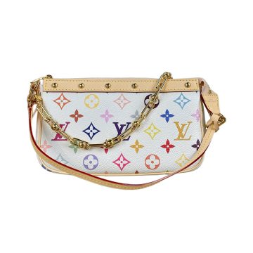 Louis Vuitton x Murakami Takashi Pochette Accessoires Multicolor White/Black With Gold/Silver Hardware