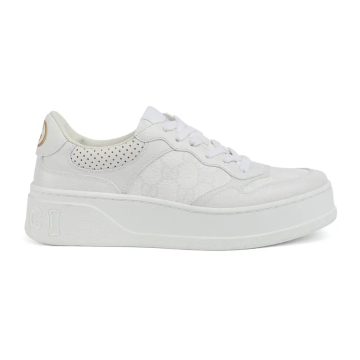 Gucci GG printed embossed sports shoes white Sneakers