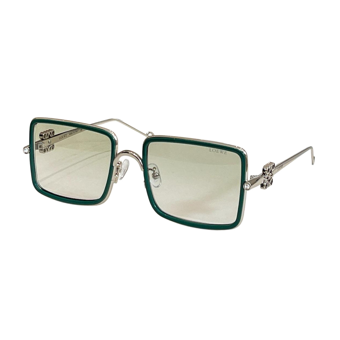 Loewe square frame glasses black gold/black/transparent black/pink/white/green/leopard/blue orange color Size 56口20-145 - 图片 6
