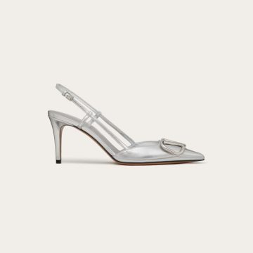 VALENTINO Laminated leather strappy Heels (8cm)