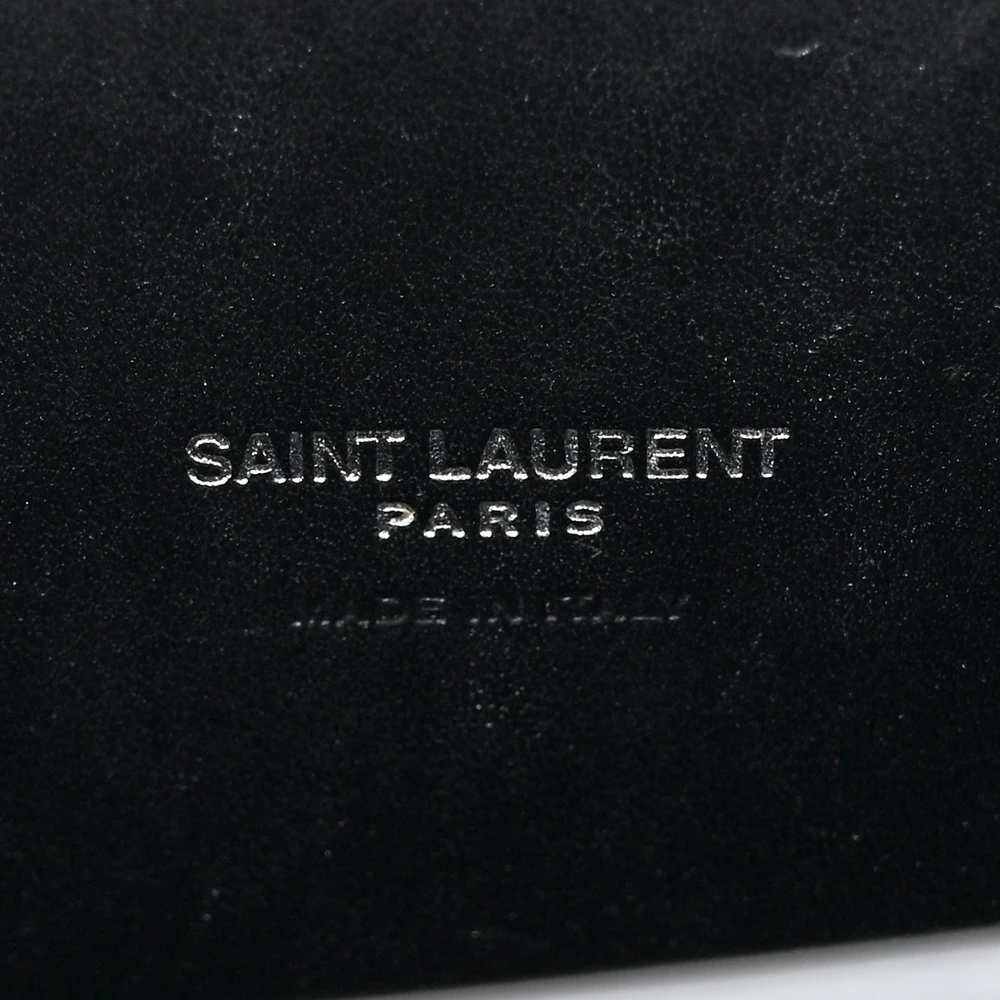 Saint Laurent Small Sac De Jour Black Embossed Calfskin & Crocodile Leather Silver Hardware - 图片 2