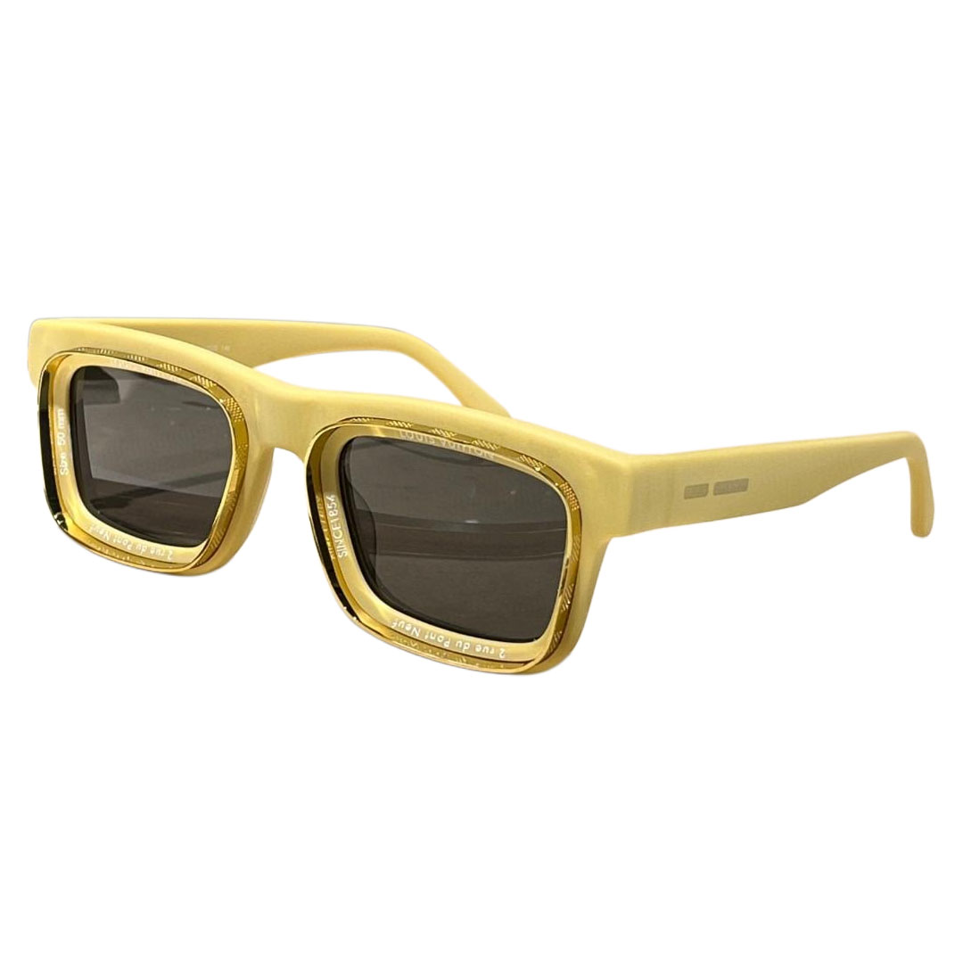 Louis Vuitton square frame glasses yellow/red/blue/green/jasmine/chamoisee/black/camouflage/leopard color Size 50-24 145 - 图片 5