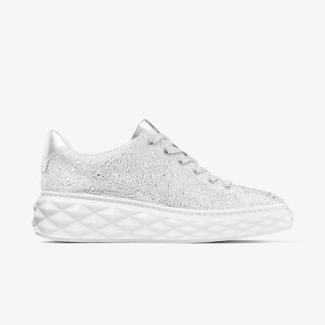 JIMMY CHOO Crystal sparkly suede sneakers