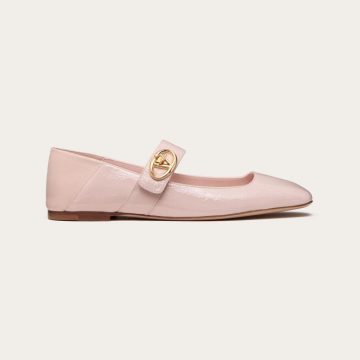 VALENTINO  Patent leather Mary Jane ballet shoes