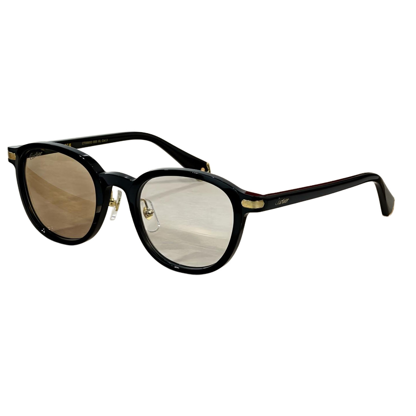 Cartier Boston frame glasses leopard/black grey/black brown/black gold/black silver/burgundy color Size 51口23-145 - 图片 5