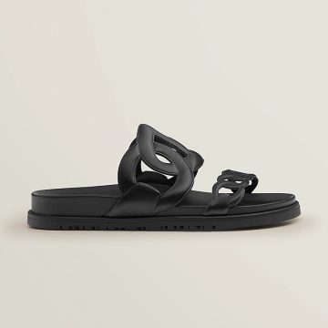 HERMES Extra Black Slippers