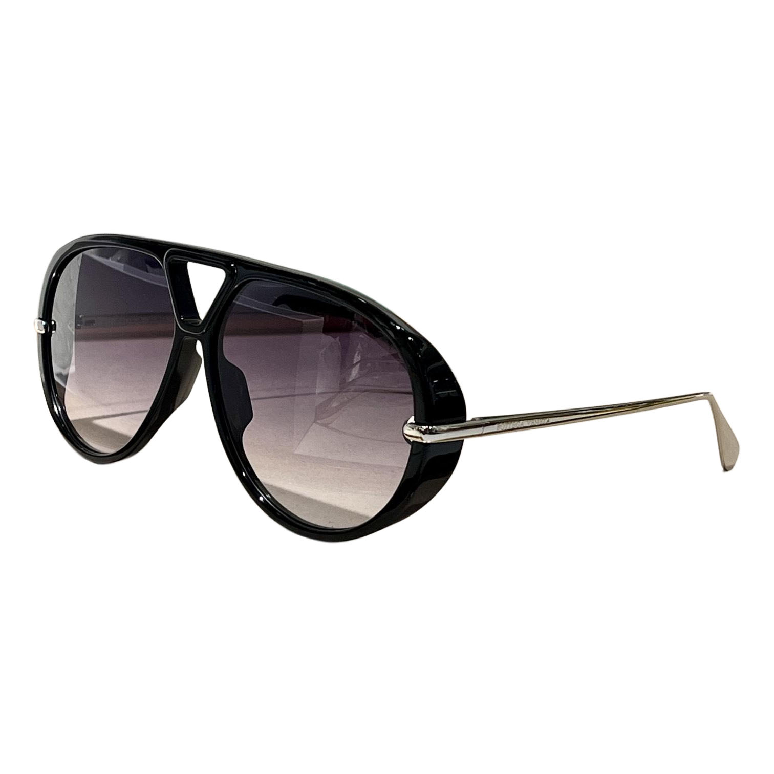 Bottega Veneta glasses leopard/yellow/tawny/black gold/eggplant color Size 63-12-145 - 图片 8