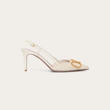 VALENTINO Sheepskin strappy heels