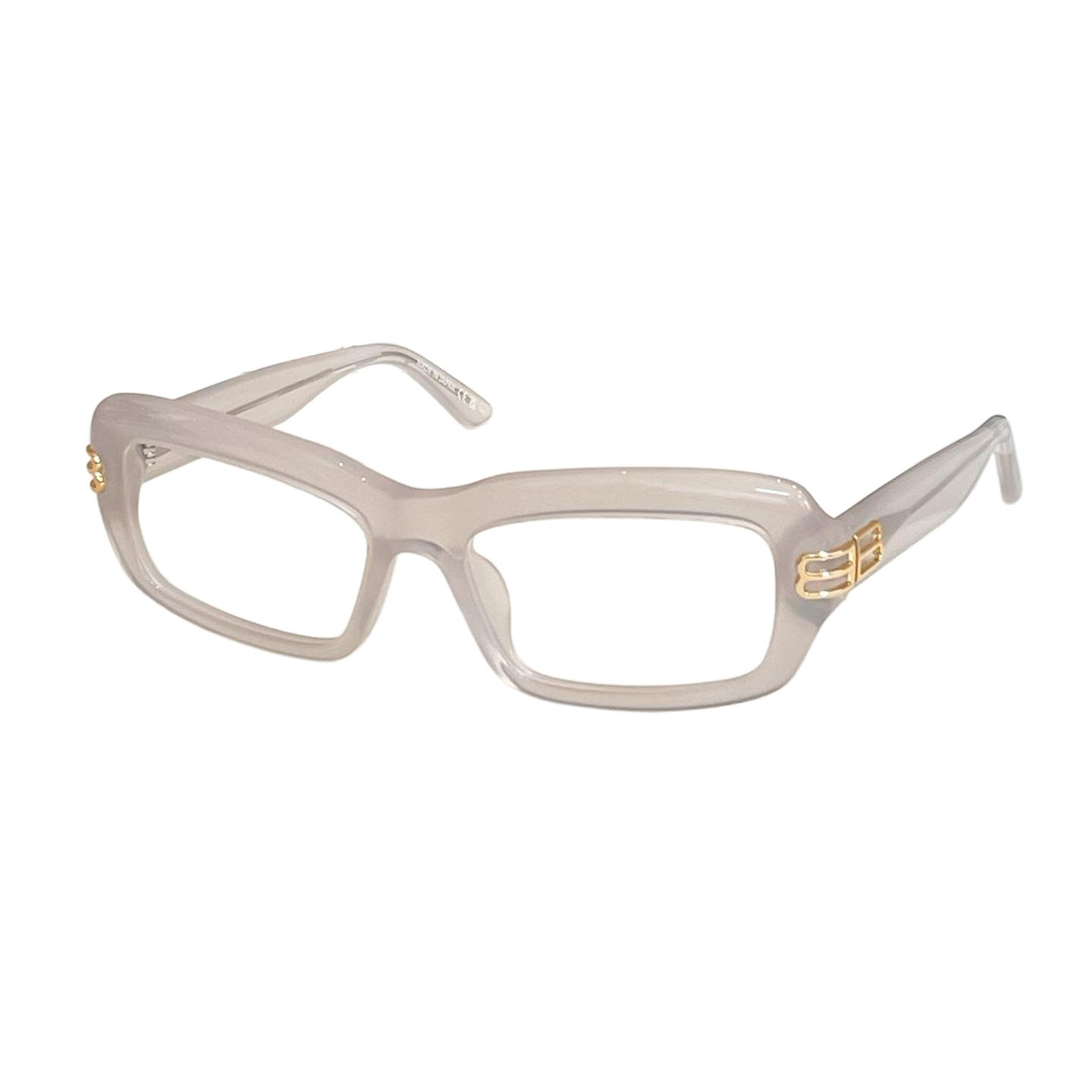 Balenciaga square frame glasses black gold/tawny/leopard/milky white/brown tawny/black/leopard brown/black white color Size 57口18-140 - 图片 4