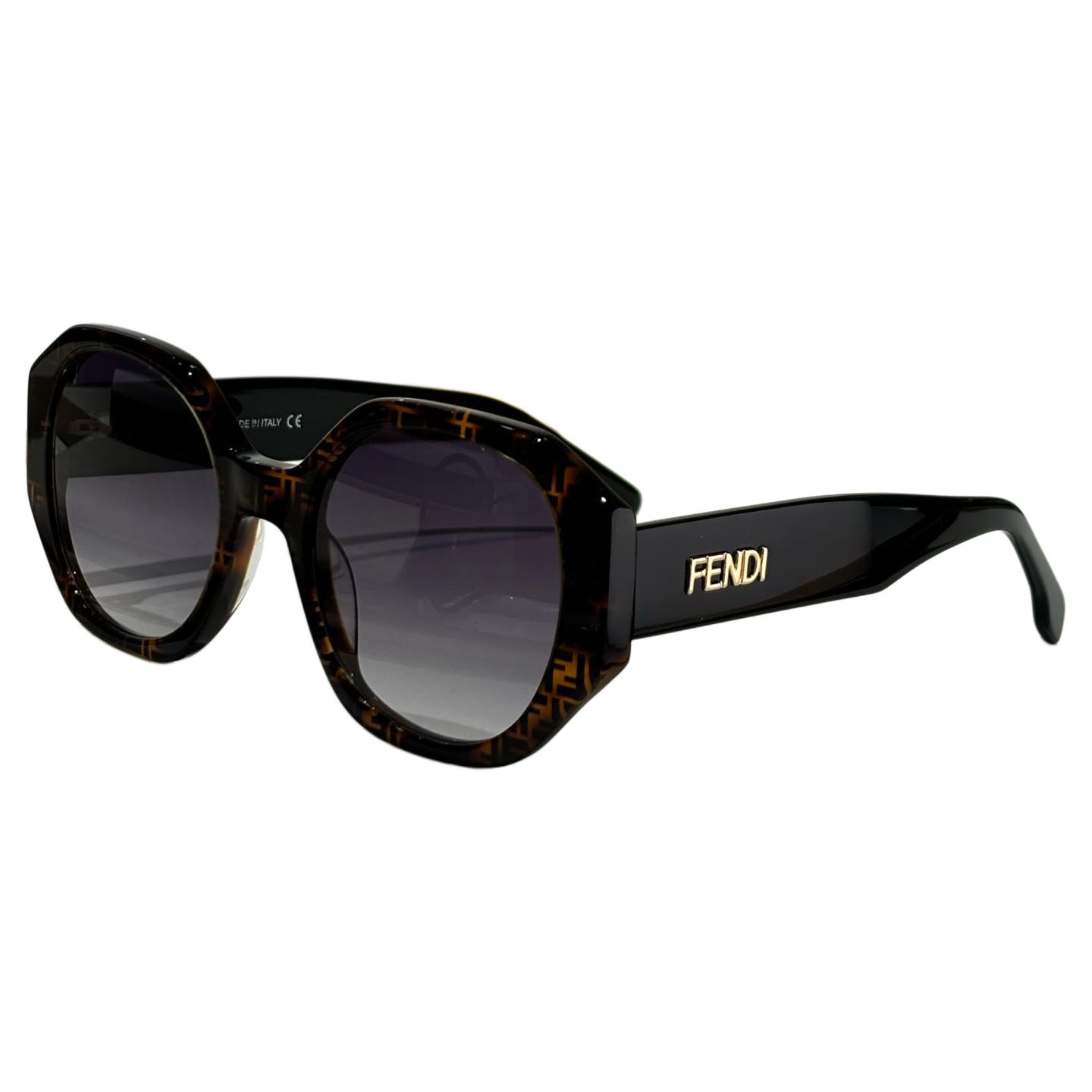 Fendi glasses black/black brown/brown/brown monogram color Size 52-23-142 - 图片 7