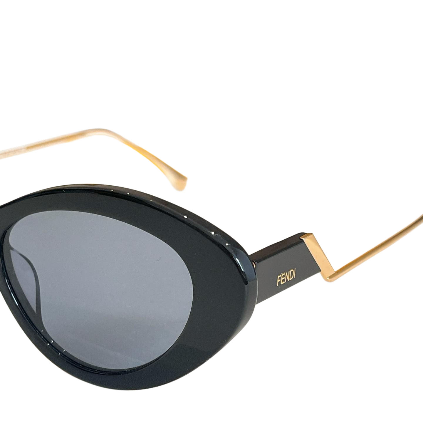 Fendi Cat Eye glasses black gold/black silver/brown rose gold/brown silver/black rose gold color Size 55口19-140 - 图片 2