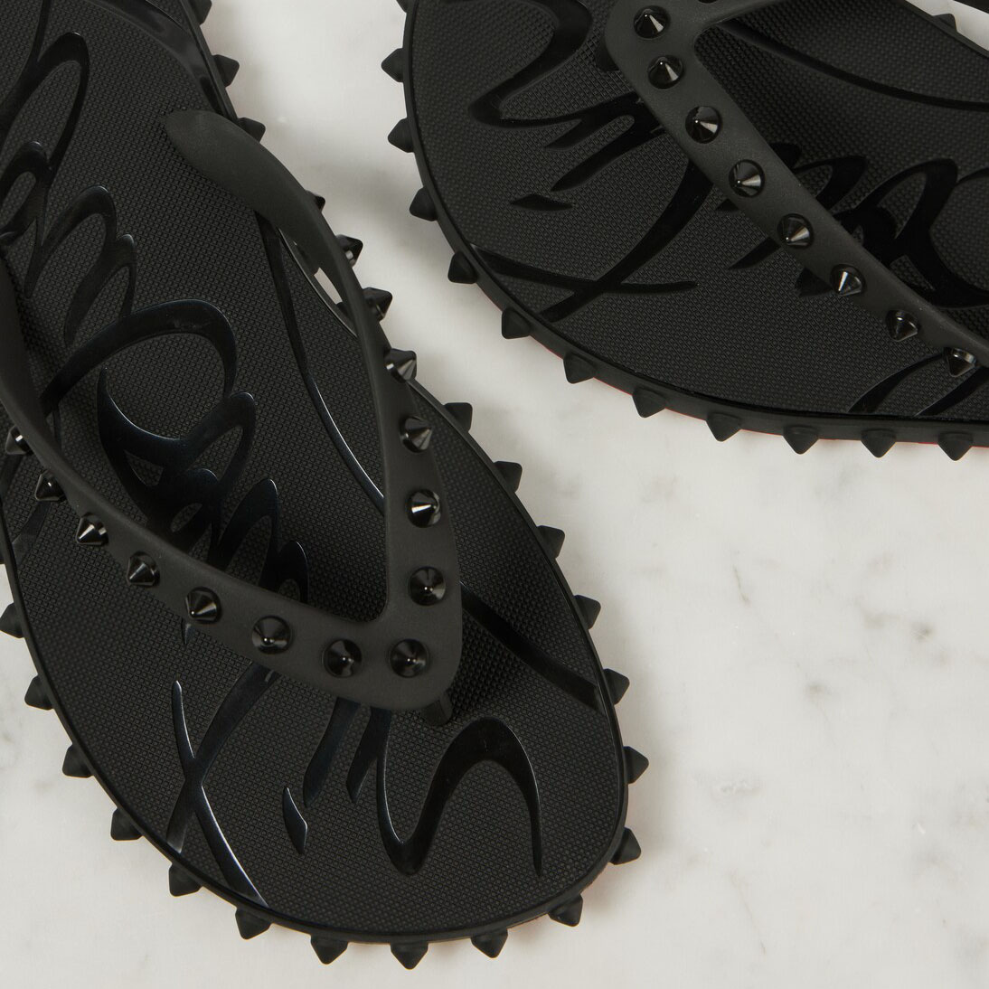 Christian Louboutin black slippers sandals - 图片 4