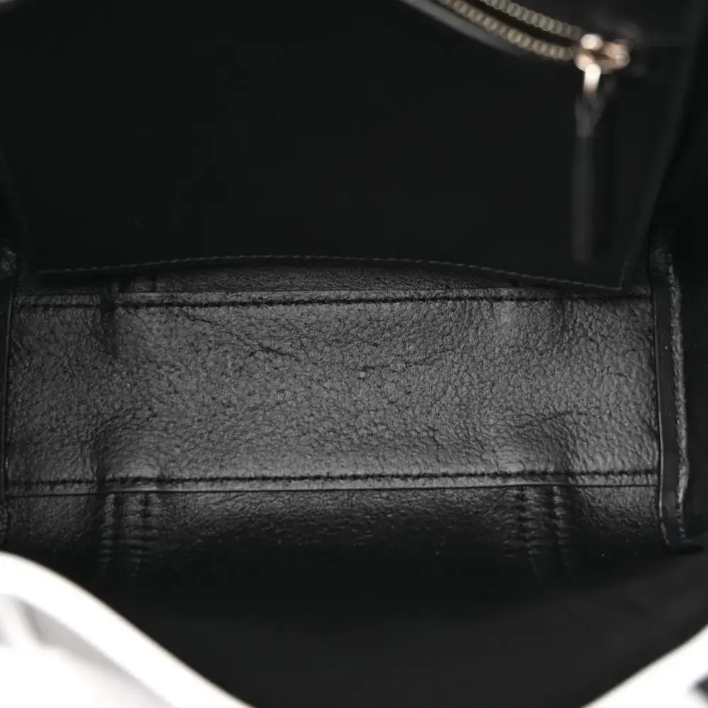 Balenciaga XXS Everyday Tote Black/White Smooth Calfskin Leather Logo Double Sided - 图片 7