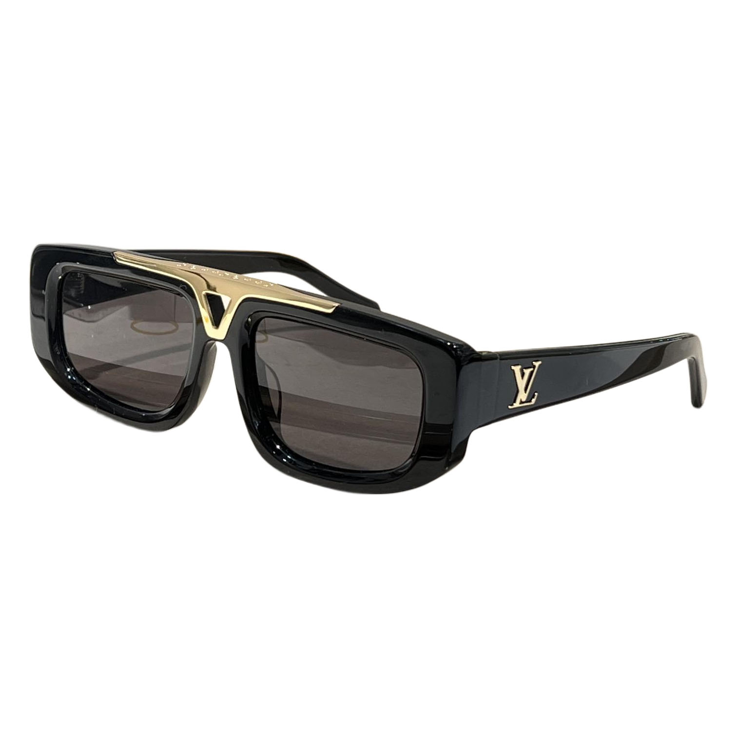 Louis Vuitton square frame glasses yellow/black white/black gold/leopard/beige/white/camel color Size 54口19-145 - 图片 3