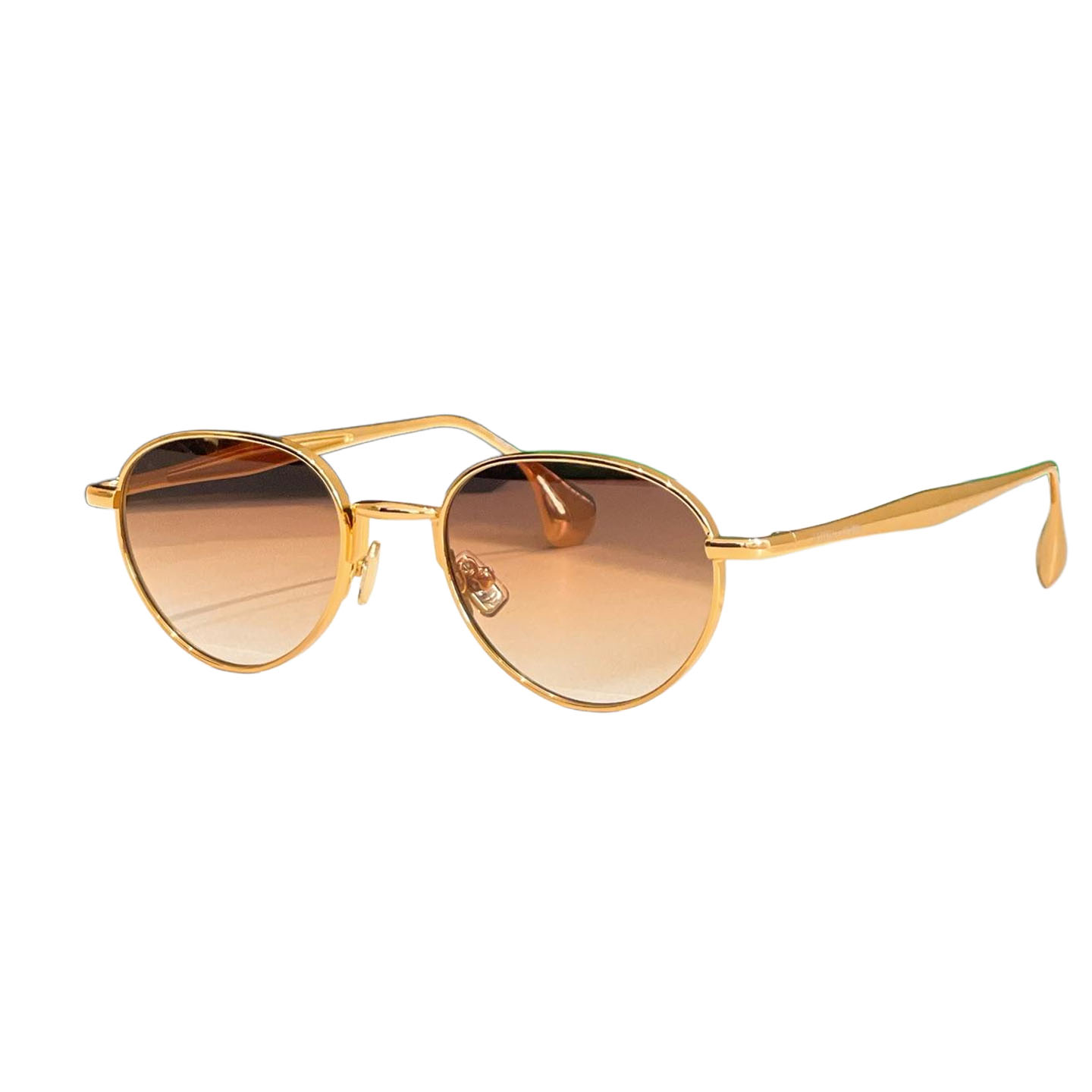Bottega Veneta glasses silver/gold/apricot/rust/brown/tawny/black gold/eggplant color Size 53口21-140 - 图片 4
