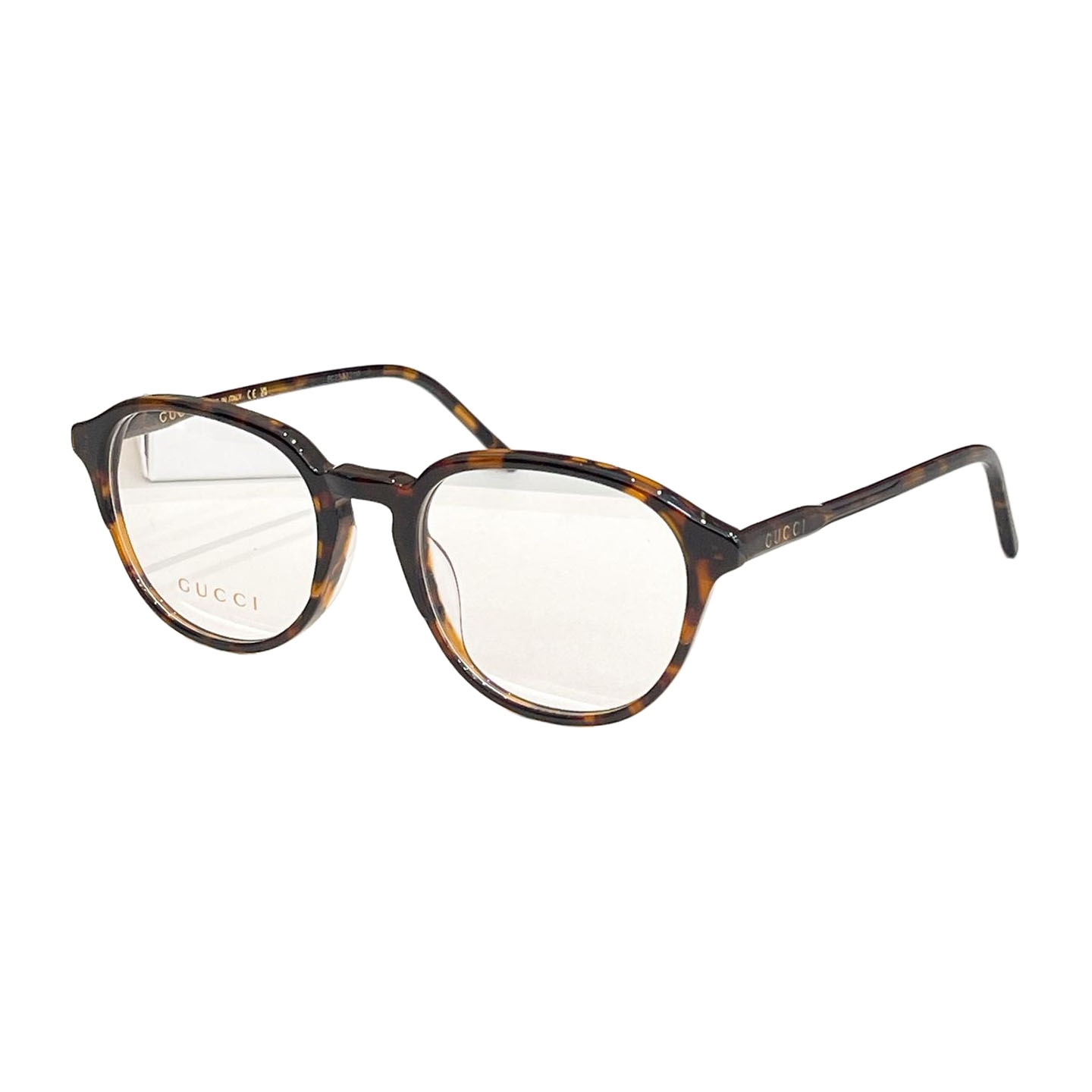 Gucci Boston frame glasses black silver/grey/black/leopard color transparent lens Size 55口18-145 - 图片 6