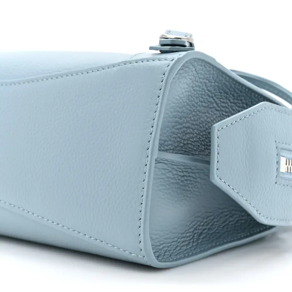 Balenciaga Mini Neo Classic City Blue/Grey Grained Calfskin Leather Silver Hardware - 图片 3