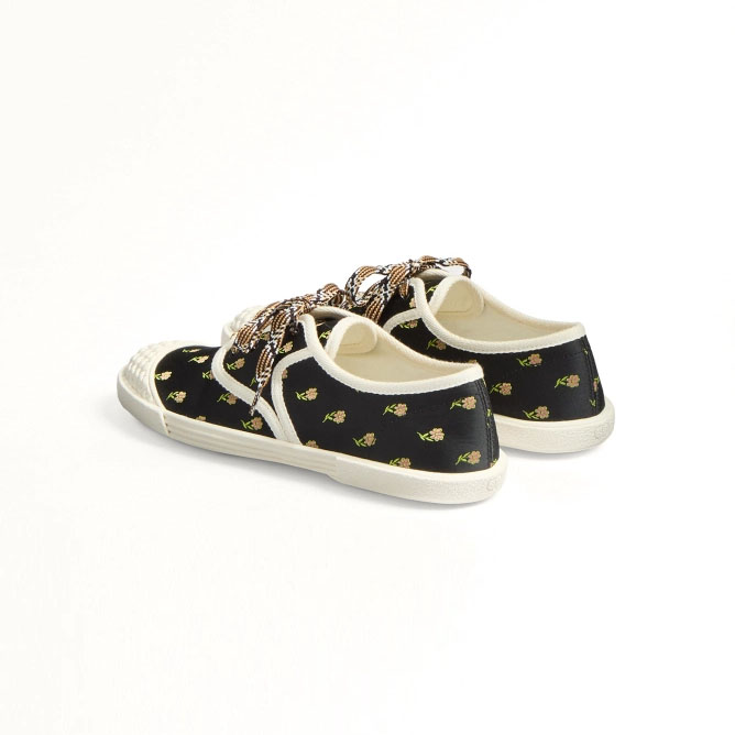 VALENTINO BAY BY BAY Women's floral fabric sneakers - 图片 3