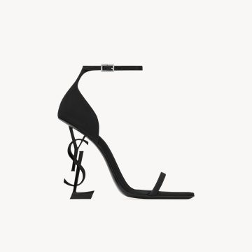 Yves Saint Laurent black high heel sandals