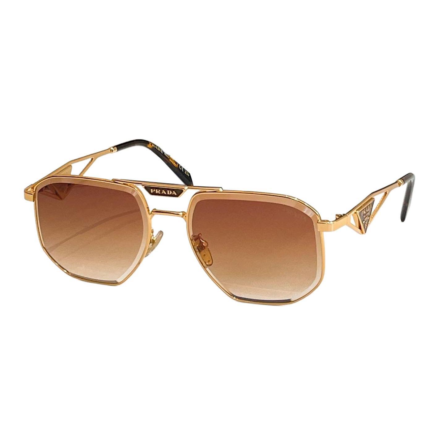 Prada Aviator glasses blue-orange/eggplant/brown/tawny/black color Size 59口18-145 - 图片 3