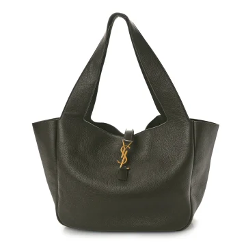 Saint Laurent Large Bea Tote Musk Grained Grained Deerskin Leather Aged Gold Hardware